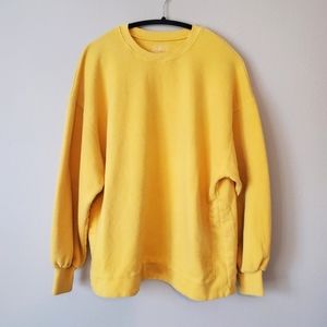 Free People Movement Oversized Solid Sweatshirt Sweater